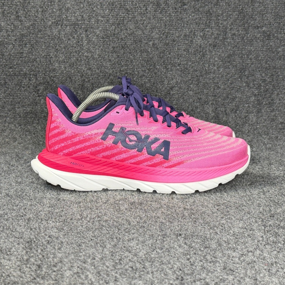 Hoka Mach 5 Running Shoe Women 10 Raspberry Strawberry Athletic Training Sneaker